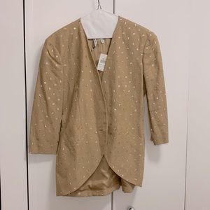 Vintage blazer with glitter details made in Italy.